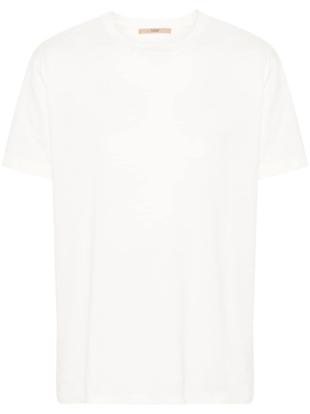 Shop Nuur Short-sleeve Cotton T-shirt In Neutrals