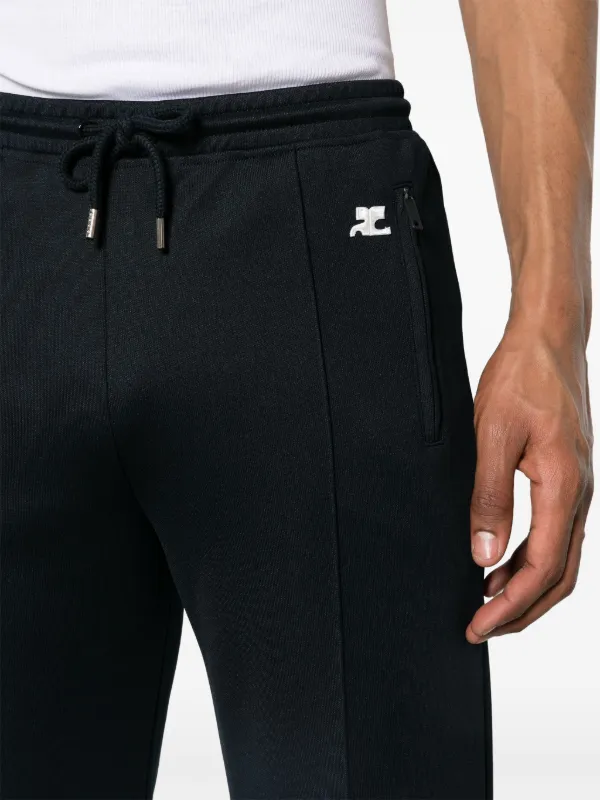 Courrèges logo-patch Interlock Track Pants | Blue | FARFETCH JO