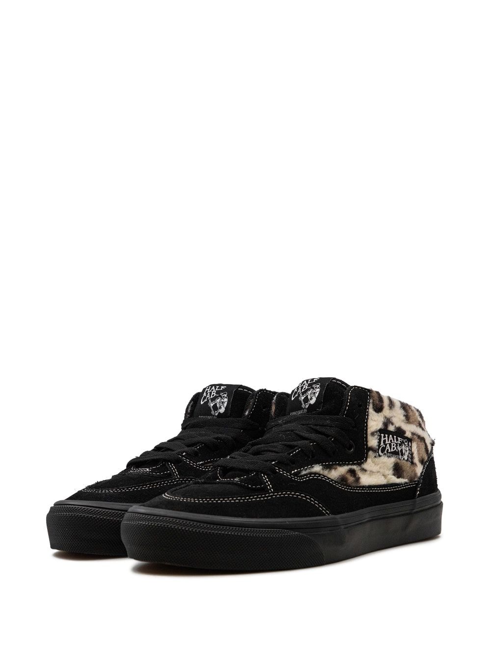 Shop Vans X Supreme Half Cab '92 "leopard/black" Sneakers In 黑色