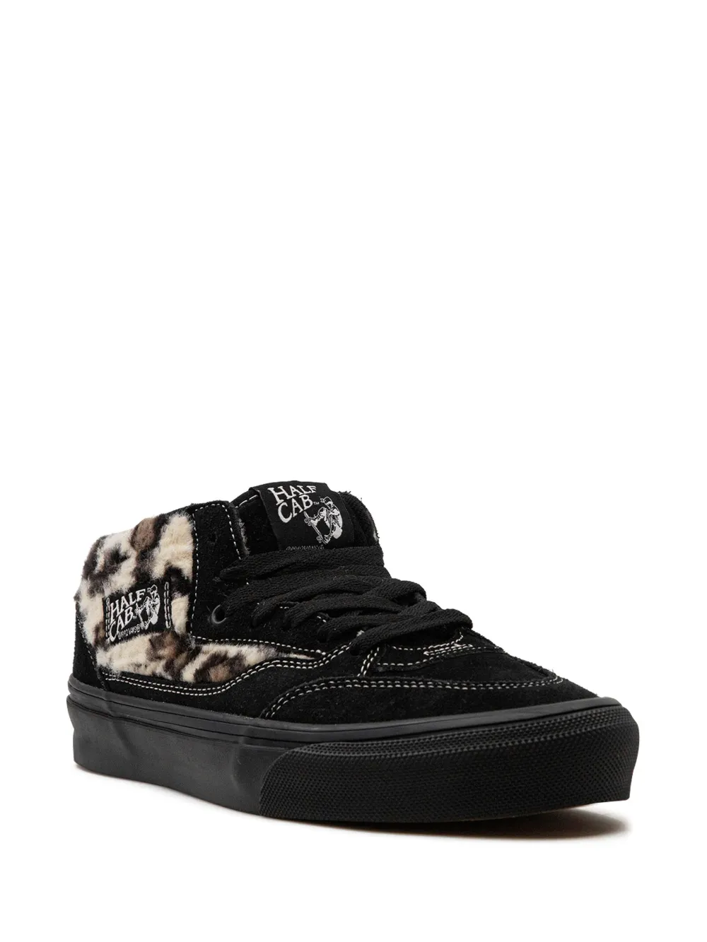 Shop Vans X Supreme Half Cab '92 "leopard/black" Sneakers In 黑色