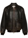 Golden Goose Louis leather aviator jacket - Brown