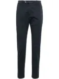 Briglia 1949 low-rise stretch-cotton tapered chinos - Blue