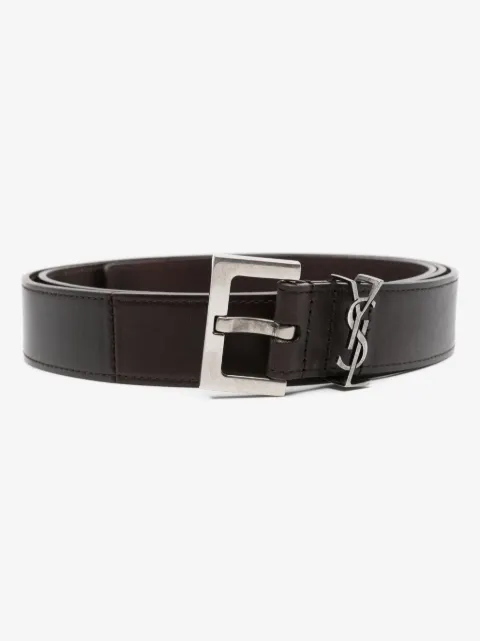 Saint Laurent Cassandre leather belt