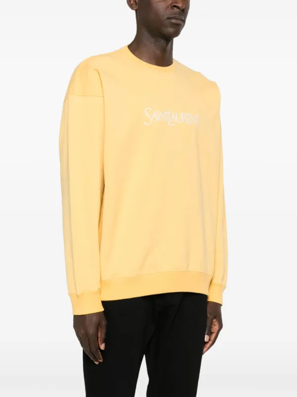 Saint laurent yellow sweatshirt on sale