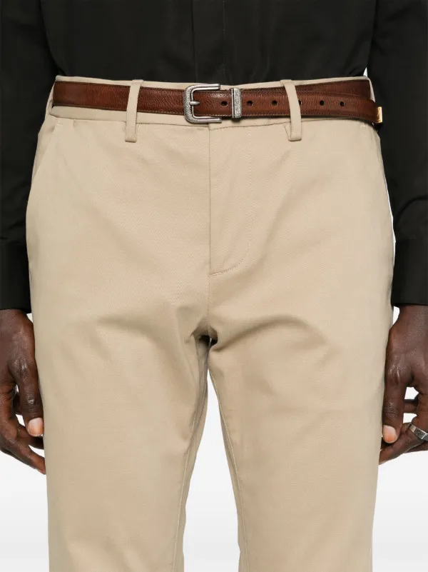 Saint Laurent strech-cotton Chino Trousers | Neutrals | FARFETCH