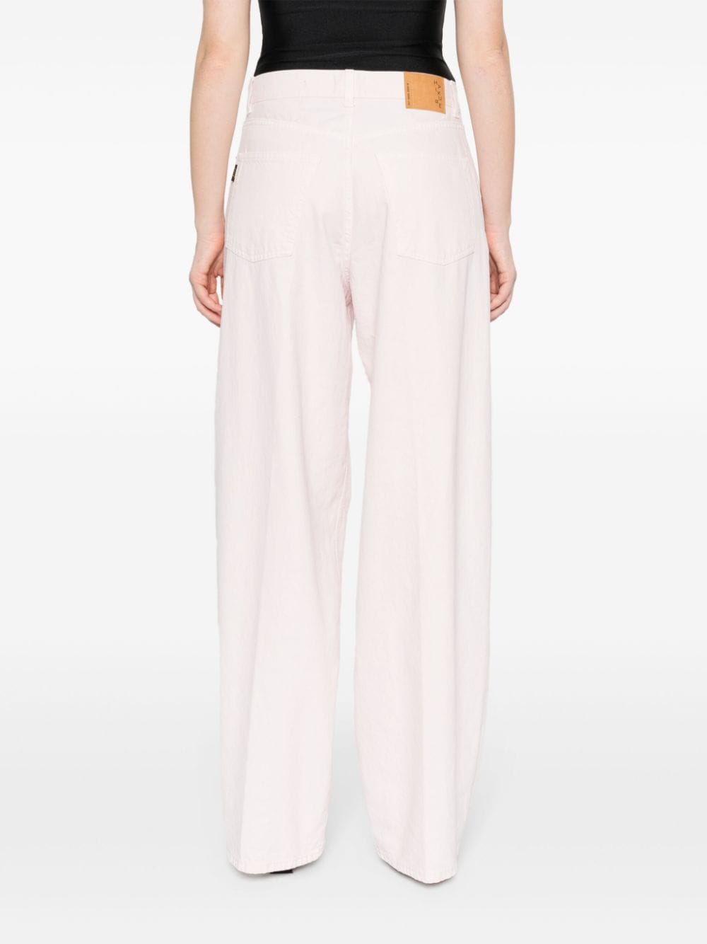 Shop Haikure Bethany Wide-leg Jeans In Pink