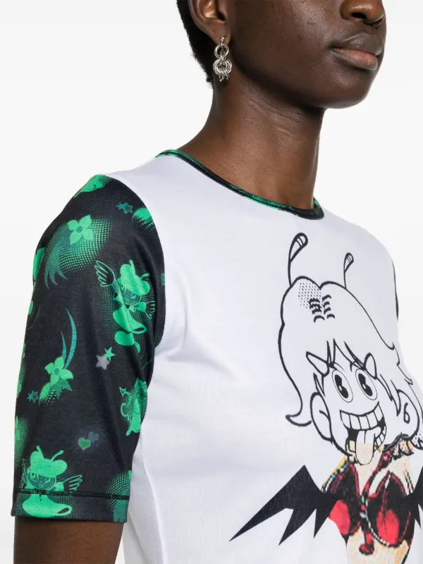 Chopova Lowena コントラストスリーブ Tシャツ | ホワイト | FARFETCH JP 