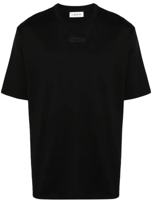 T-shirt en coton à patch logo - Lanvin - Modalova