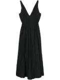 Forte Forte V-neck taffeta sleeveless dress - Black