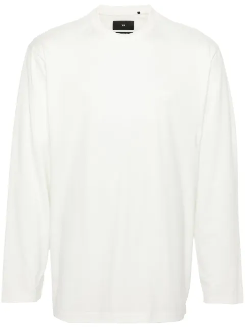 Y-3 logo-embossed cotton T-shirt