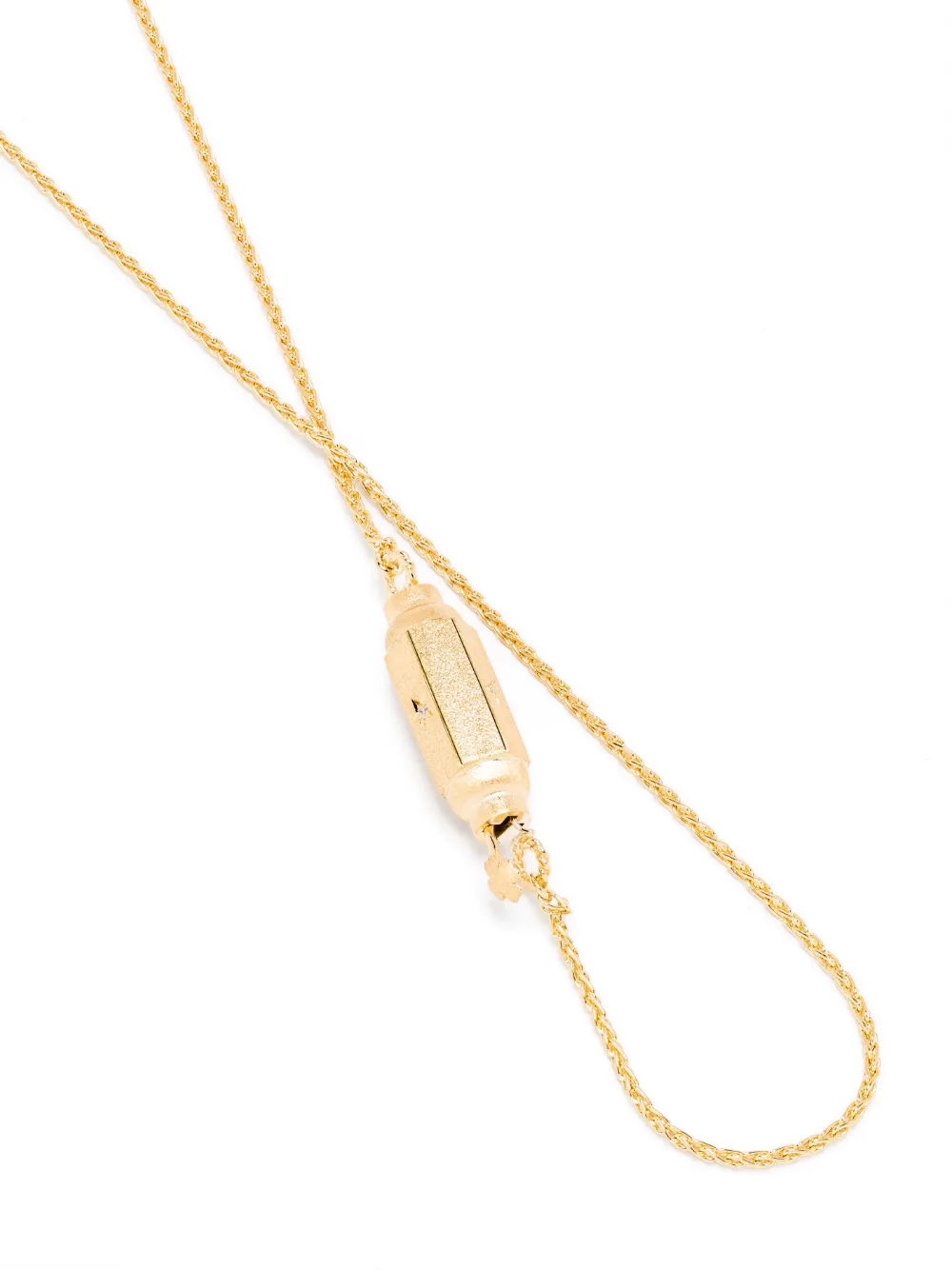 Shop Marie Lichtenberg 18kt Yellow Gold Micro Locket Diamond Necklace