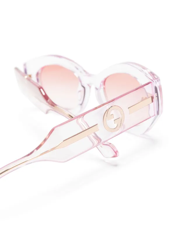 GUCCI ピンク キャットアイ サングラス Gucci Eyewear キャットアイ サングラス | ピンク | FARFETCH JP