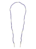 Marie Lichtenberg 9kt yellow gold Mauli Ghana beaded necklace