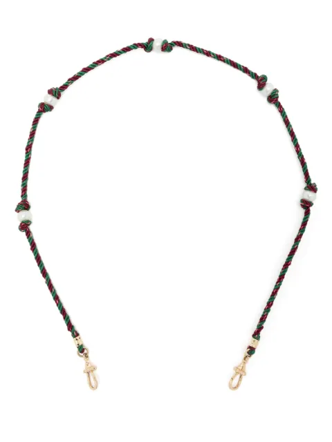 Marie Lichtenberg 14kt yellow gold Mauli Silky braided necklace 