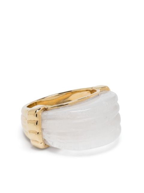 Sauer 18kt yellow gold Distância quartz cocktail ring