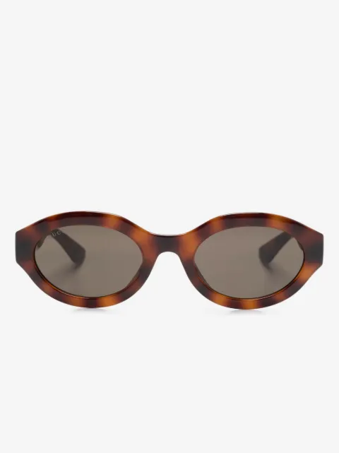 Gucci Eyewear Sonnenbrille mit ovalem Gestell