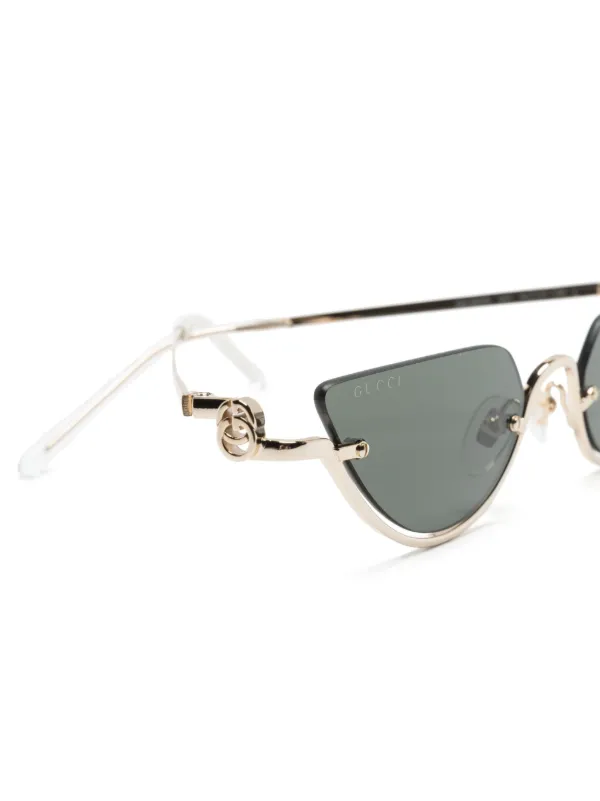 Gucci Eyewear GG1603S cat-eye Frame Sunglasses | Gold | FARFETCH RO