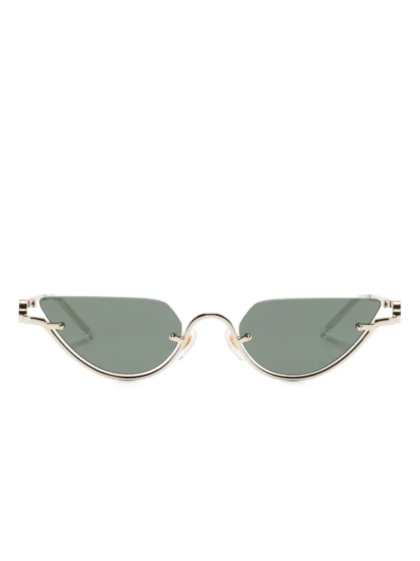 Gucci Eyewear GG1603S cat-eye Frame Sunglasses | Gold | FARFETCH display picture 1