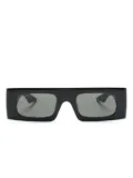 Gucci Eyewear Double G rectangular-frame sunglasses - Black