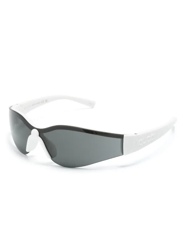 Gucci Eyewear Interlocking G shield-frame Sunglasses | White