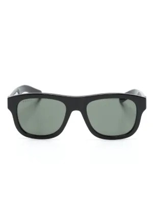 Gucci Eyewear オーバーサイズ サングラス | ブラック | FARFETCH JP