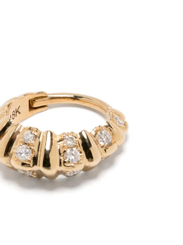 Lizzie Mandler ピアス ゴールド 18K Lizzie Mandler Fine Jewelry Crescent ダイヤモンド シングル