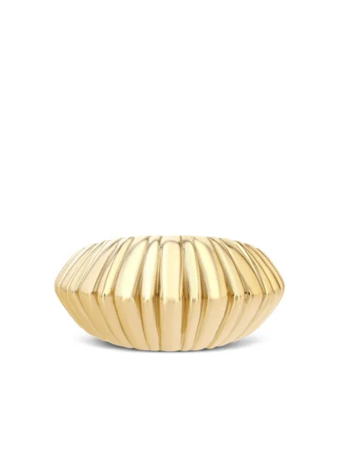 Lizzie Mandler Fine Jewelry 18kt yellow gold XL Fluted Crescent band ring
