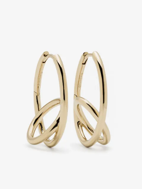 Otiumberg 14CT gold vermeil spiralis hoop earrings