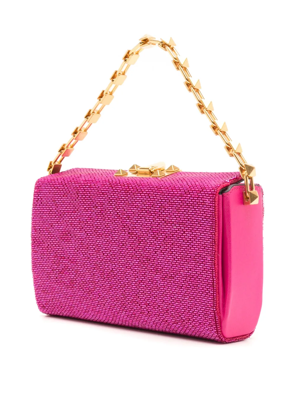 Valentino Garavani Clutch met kralen Roze
