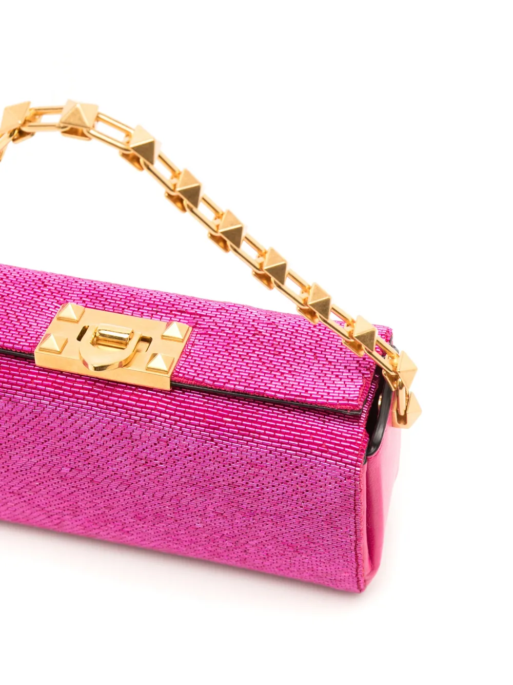 Valentino Garavani Clutch met kralen Roze