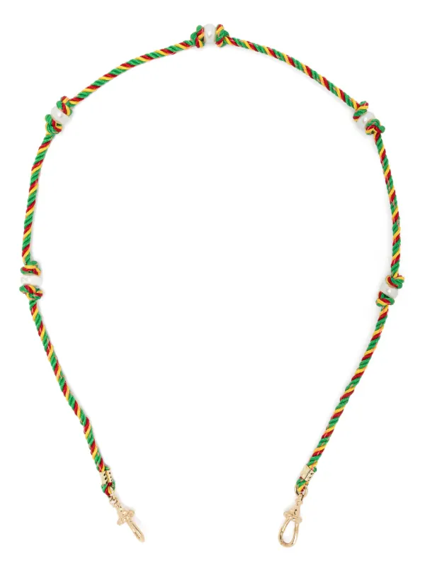 Marie Lichtenberg 14kt Yellow Gold Mauli Silky Rasta Braided Necklace