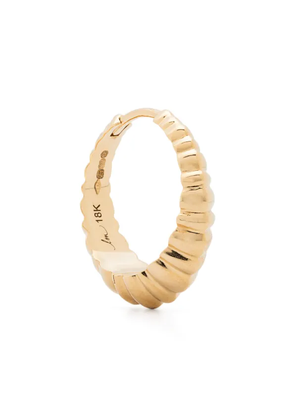 Lizzie Mandler Fine Jewelry Fluted Crescent シングルピアス 18K