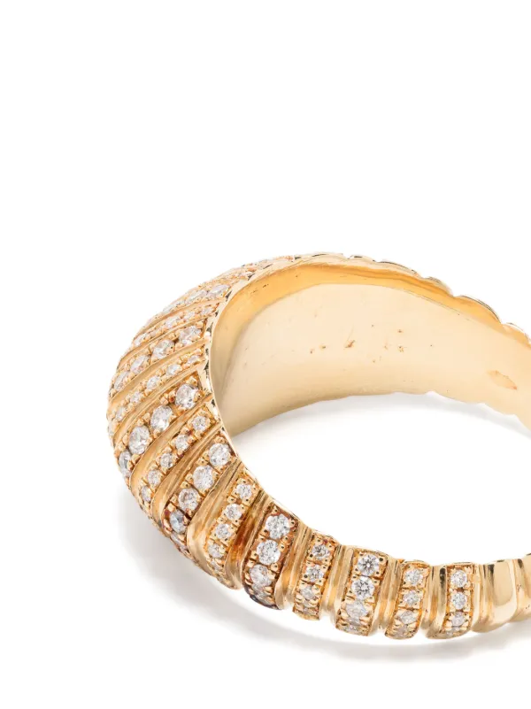 Lizzie Mandler Fine Jewelry 18kt Yellow Gold XL Fluted