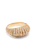 Lizzie Mandler Fine Jewelry 18kt yellow gold XL Fluted Crescent diamond ring
