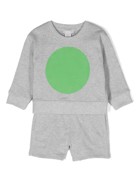 Stella McCartney Kids set de shorts y sudadera con logo estampado