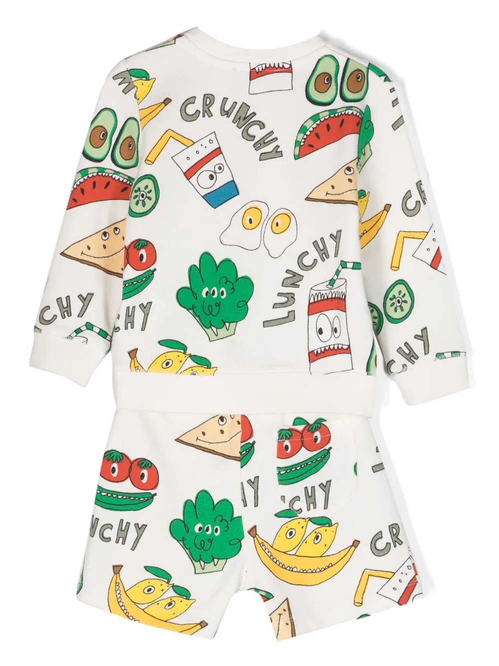 Stella McCartney Kids Crunchy Lunchy sweater en shorts - Wit