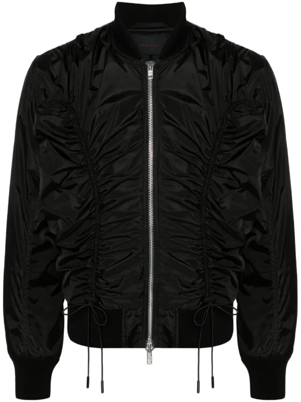 Ruched bomber jacket 2025