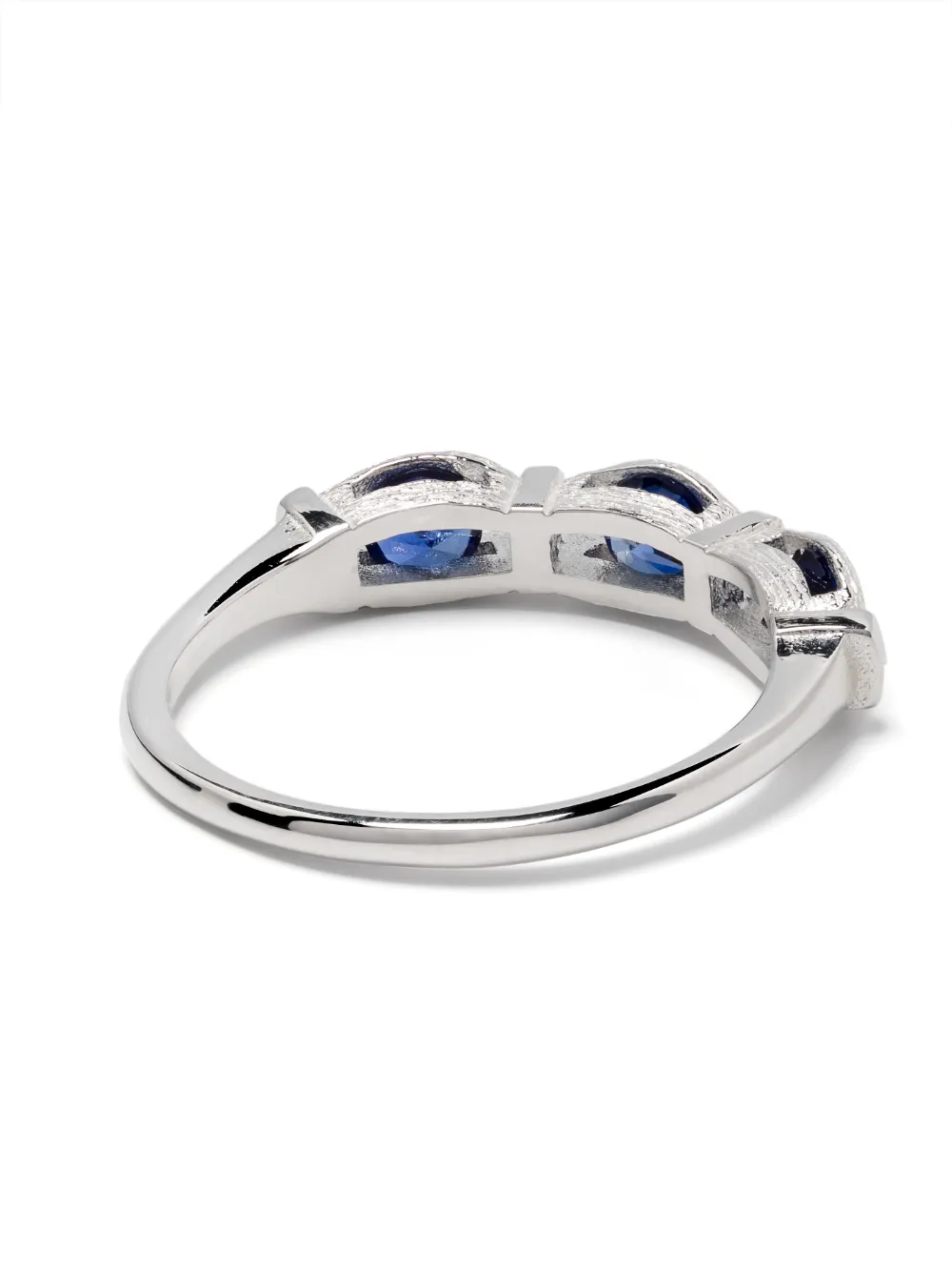 Shop Bleue Burnham Sacred Oak Blue Sapphire Ring In Silber