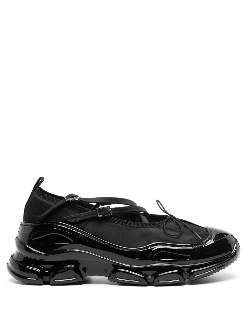 Simone Rocha Criss-Cross Tracker trainers - Nero