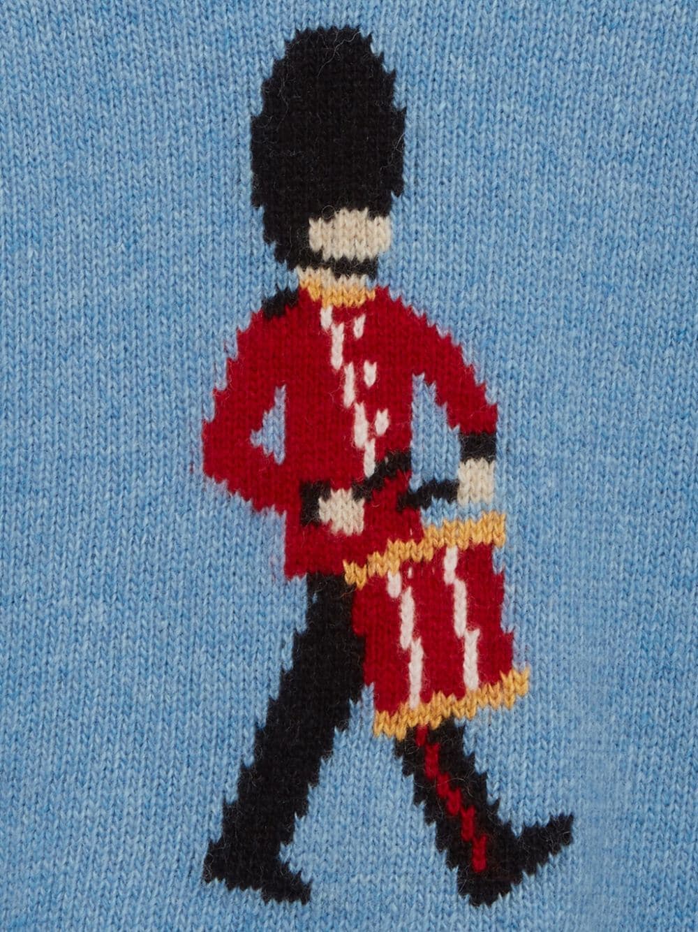 Shop Trotters Drumming Guardsman Wool-blend Jumper In Blue