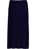 ZIMMERMANN ribbed lurex midi skirt - Blue