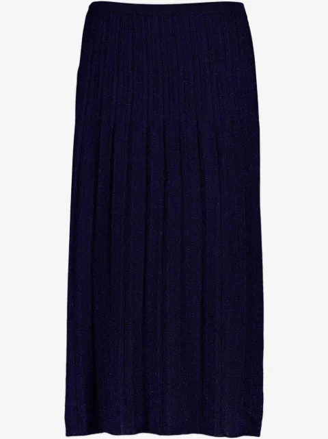 ZIMMERMANN ribbed lurex midi skirt