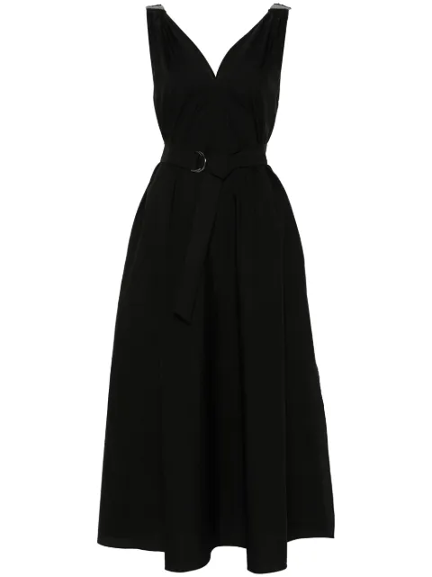Brunello Cucinelli belted sleeveless dress