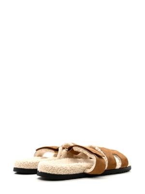 Shearling 2025 slide sandals