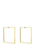 Cadar 18kt yellow gold Foundation square hoop earrings