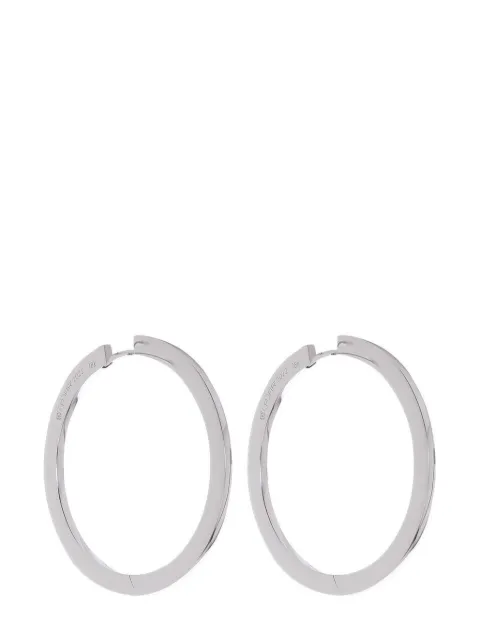 Cadar 18kt white gold hoop earrings