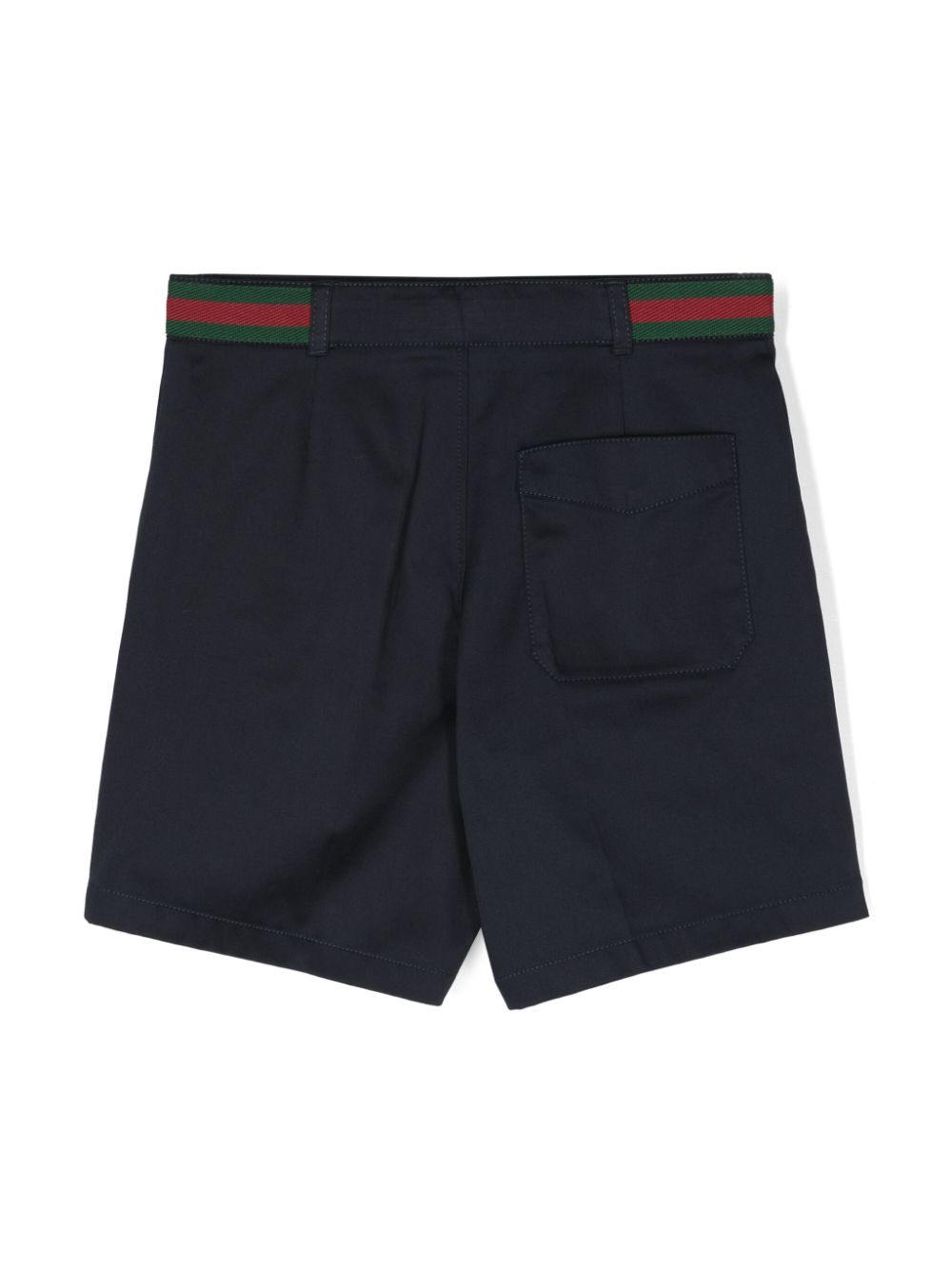 Gucci Kids Web-stripe cotton shorts - Blue