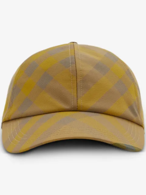 Burberry check-pattern cotton cap