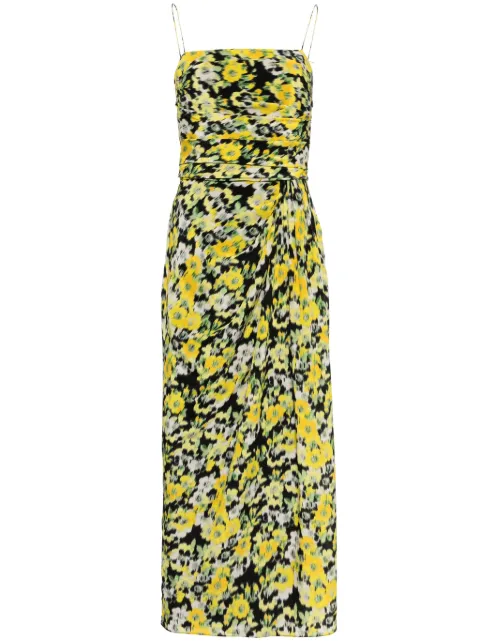 Adam Lippes floral-print midi dress