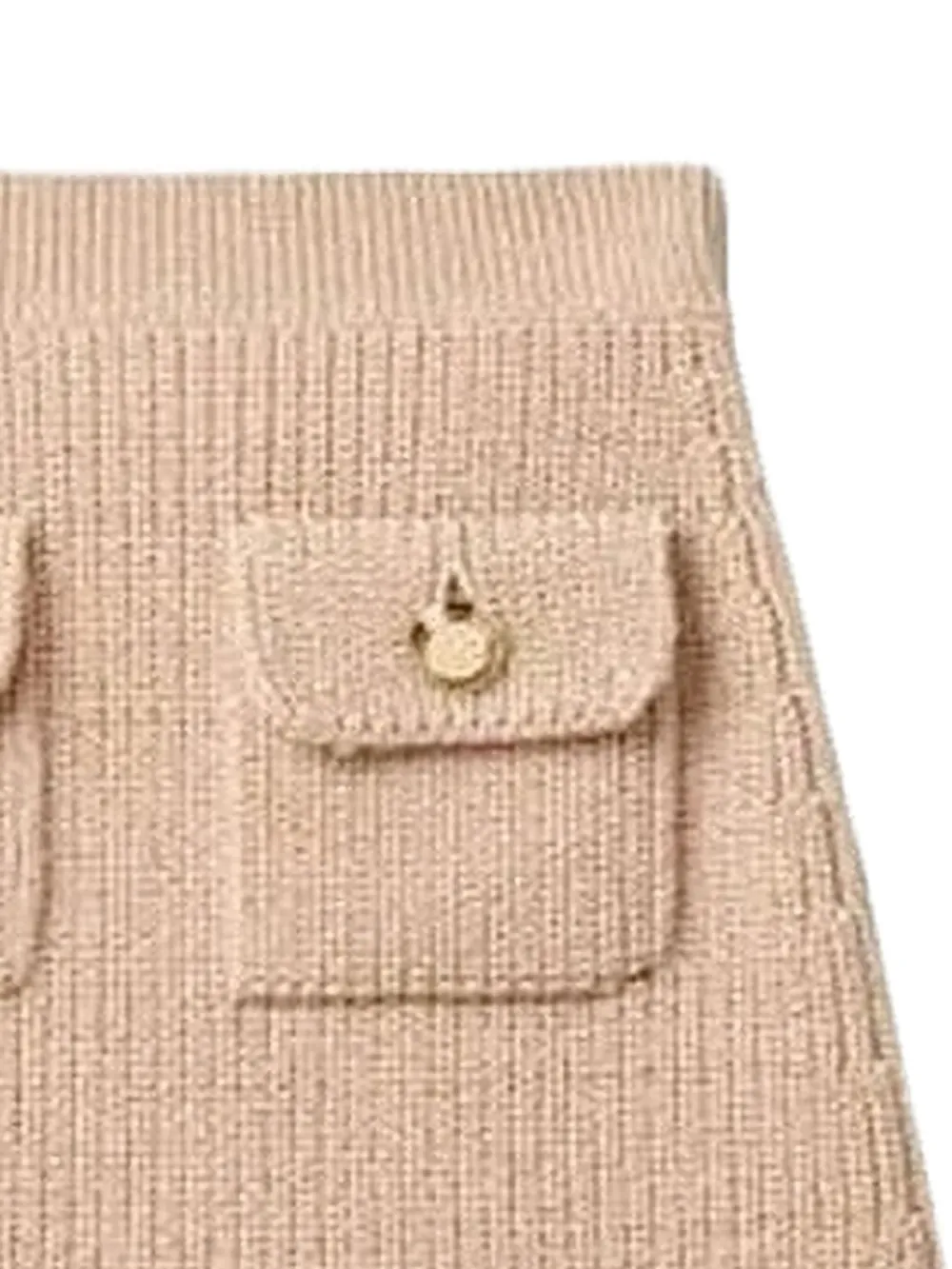 Miu Miu Pocket-detail Mini Skirt In Neutral